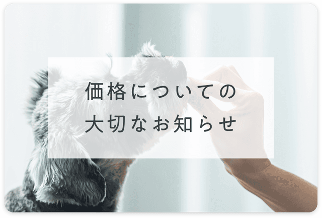 価格についての大切なお知らせ