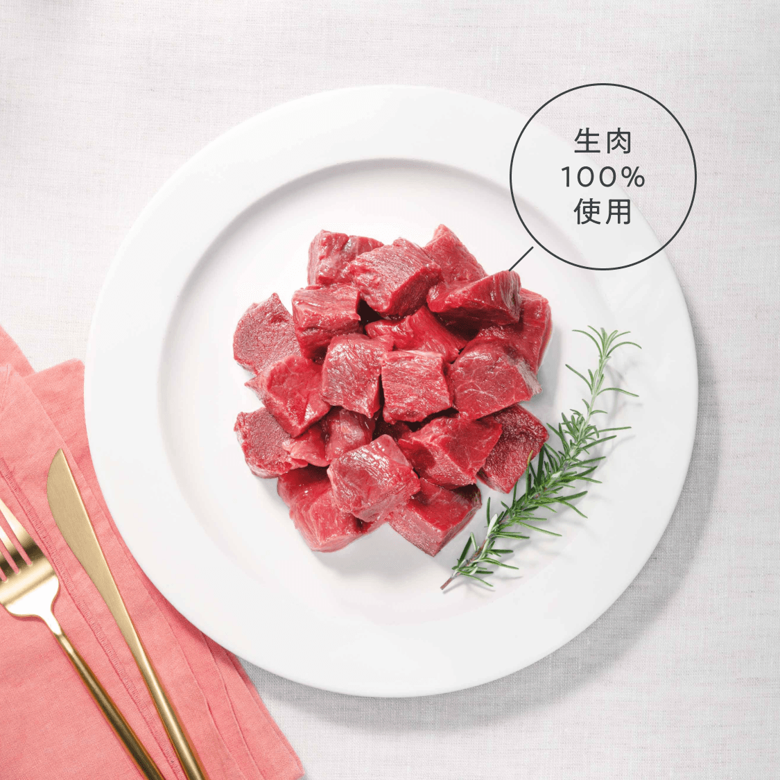 馬肉（成犬用）800g｜国産・小型犬用 OBREMO